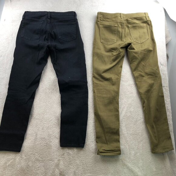 Just Black Womens  Pants Size 26P Lot Of Two Stretch Skinny Leg Casual Black Tan - Picture 14 of 14